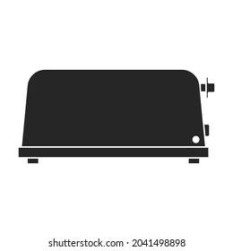 Toaster Vektorsymbol.Schwarz Vektorsymbol einzeln auf weißem Hintergrund Toaster.