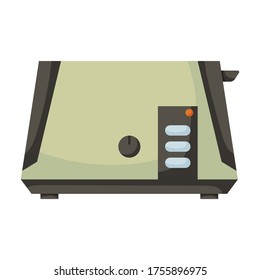 Toaster vector icon.Cartoon vector icon isolated on white background toaster.