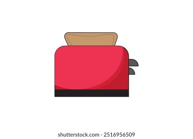 Toaster vector illustration graphics design for web and app design, marketing, advertising, branding projects, and print and digital media mockups.