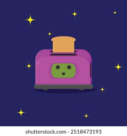toaster vector illustration great for icons, logos and mascots.