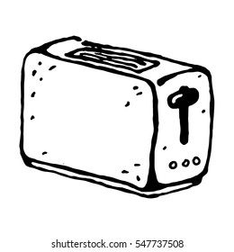 Toaster Vector Illustration Toaster Hand Drawn Stock Vector (Royalty ...