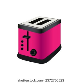 Toaster vector illustration on white background