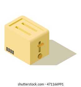 Toaster vector isometric