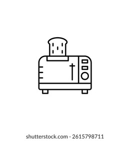 Toaster vector line icon icons design