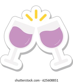 Toasting Vector Icon 