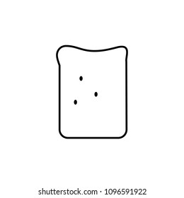 toasts icon. Element of food icon for mobile concept and web apps. Thin line toasts icon can be used for web and mobile on white background