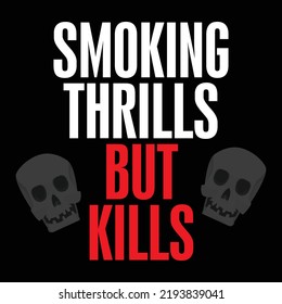  Tobacco Day Smoking Kills Vector 