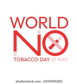 Tobacco day, world no tobacco day
design templates, plain text art