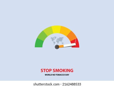 Tobacco is harmful for every people. Stop smoking. world no tobacco day concept. risk sign. vector illustrations