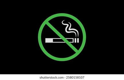 Tobacco icon. No Smoking and Smoking Attention Signs and Symbols. Isolated Symbols of Cigarette Restriction Symbols