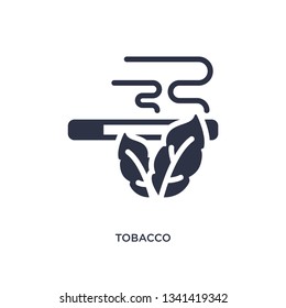 tobacco isolated icon. Simple element illustration from desert concept. tobacco editable logo symbol design on white background. Can be use for web and mobile.