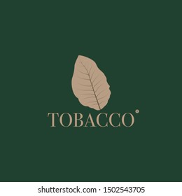 tobacco leaf elegant logo looks and exclusife 