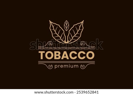 tobacco leaf logo vector icon illustration