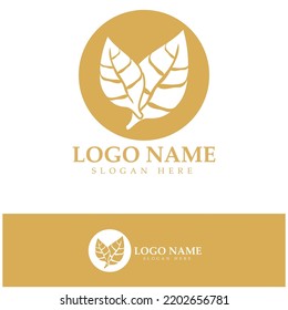 tobacco leaf logo,tobacco field and tobacco cigarette logo .With easy and simple editing.