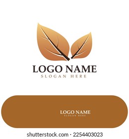 tobacco leaf logo,tobacco field and tobacco cigarette logo .With easy and simple editing.