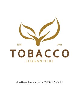 tobacco leaf logo,tobacco field and tobacco cigarette logo .With easy and simple editing.