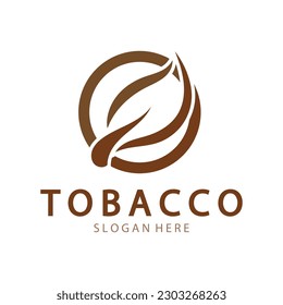 tobacco leaf logo,tobacco field and tobacco cigarette logo .With easy and simple editing.