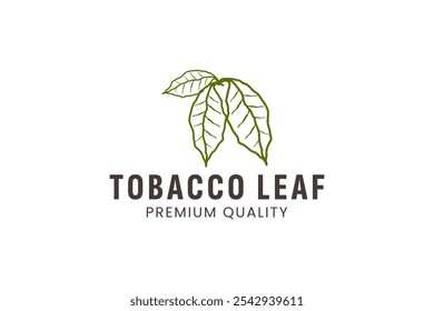 tobacco leaf logo,tobacco field and tobacco cigarette logo .With easy and simple editing.