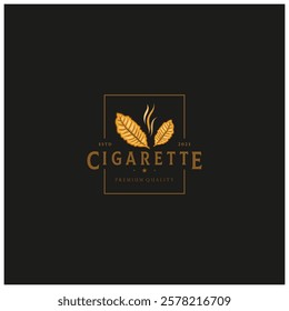 tobacco leaf logo,tobacco field and tobacco cigarette logo .With easy and simple editing.