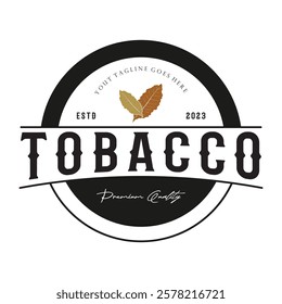 tobacco leaf logo,tobacco field and tobacco cigarette logo .With easy and simple editing.