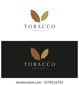 tobacco leaf logo,tobacco field and tobacco cigarette logo .With easy and simple editing.