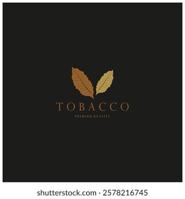 tobacco leaf logo,tobacco field and tobacco cigarette logo .With easy and simple editing.