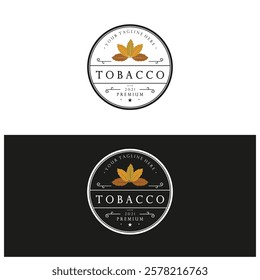 tobacco leaf logo,tobacco field and tobacco cigarette logo .With easy and simple editing.