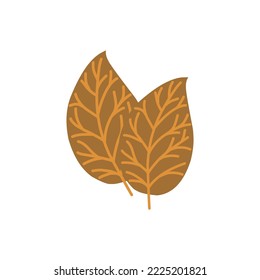 vector hoja de tabaco. icono del tabaco. cigarrillo.