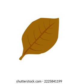 vector hoja de tabaco. icono del tabaco. cigarrillo.