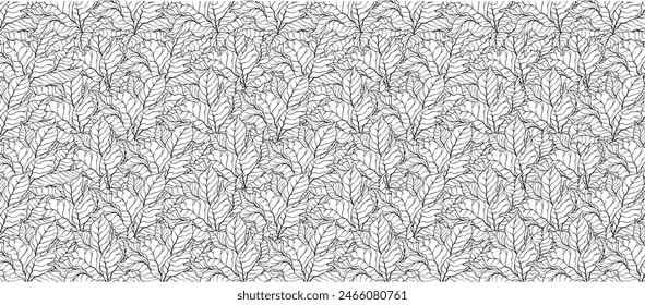 Tobacco Leaves Pattern Background Vector