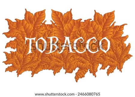 Tobacco Leaves Pattern Background Vector