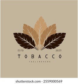 tobacco logo design, for tobacco farming, tobacco warehouse, cigar business, vector