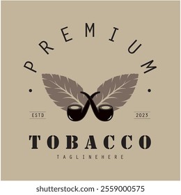 tobacco logo design, for tobacco farming, tobacco warehouse, cigar business, vector