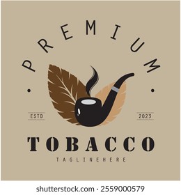 tobacco logo design, for tobacco farming, tobacco warehouse, cigar business, vector