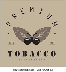 tobacco logo design, for tobacco farming, tobacco warehouse, cigar business, vector