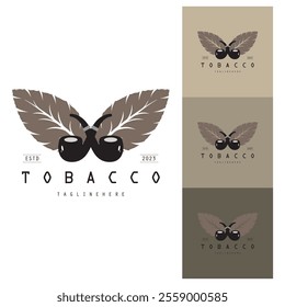 tobacco logo design, for tobacco farming, tobacco warehouse, cigar business, vector