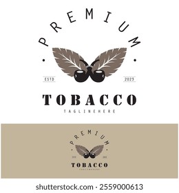 tobacco logo design, for tobacco farming, tobacco warehouse, cigar business, vector