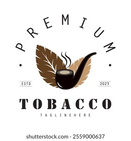 tobacco logo design, for tobacco farming, tobacco warehouse, cigar business, vector