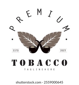 tobacco logo design, for tobacco farming, tobacco warehouse, cigar business, vector