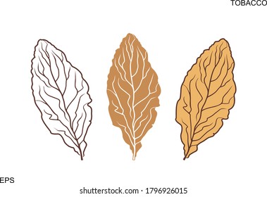 Tobacco logo.  Isolated tobacco on white background. Reptile