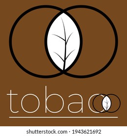 logo del tabaco, con dos círculos que unen el tabaco.
como el tabaco envuelto en papel en cigarrillos.