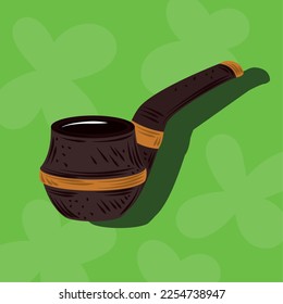 tobacco pipe design vector style