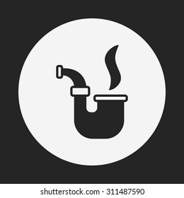 Tobacco pipe icon