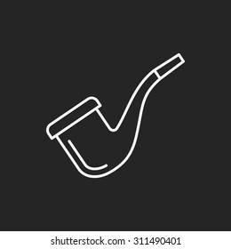 Tobacco pipe icon