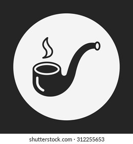 Tobacco pipe icon