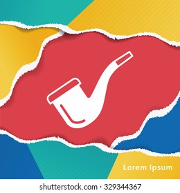 Tobacco pipe icon
