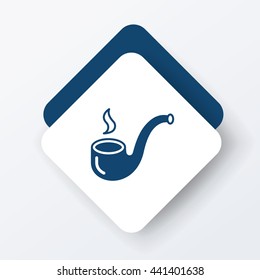 Tobacco pipe icon