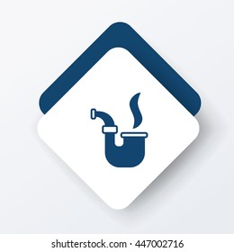 Tobacco pipe icon
