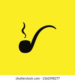 tobacco pipe icon vector