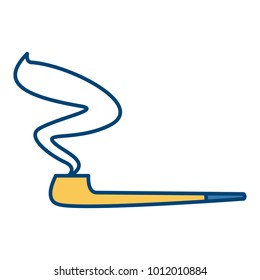 Tobacco pipe isolated